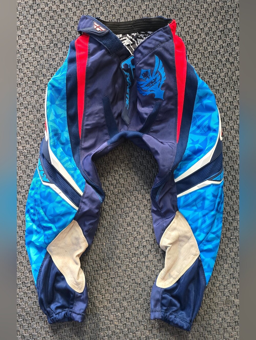 Fly Kids Blue Red White MX BMX Pants